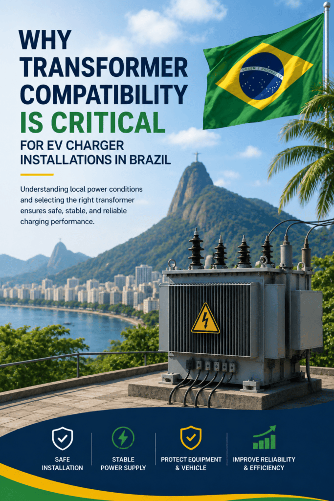 Compatibilidade de transformadores para carregamento de veículos elétricos no Brasil
